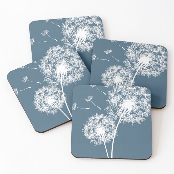 Item preview, Dandelion Art on Deep Turquoise  designed and sold by LisWilliams.