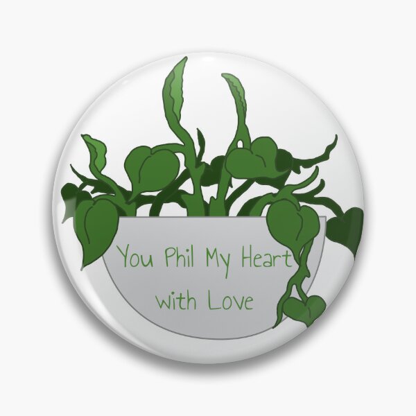 Item preview, Philodendron Plant Valentine You Phil My Heart designed and sold by Punderstandable.