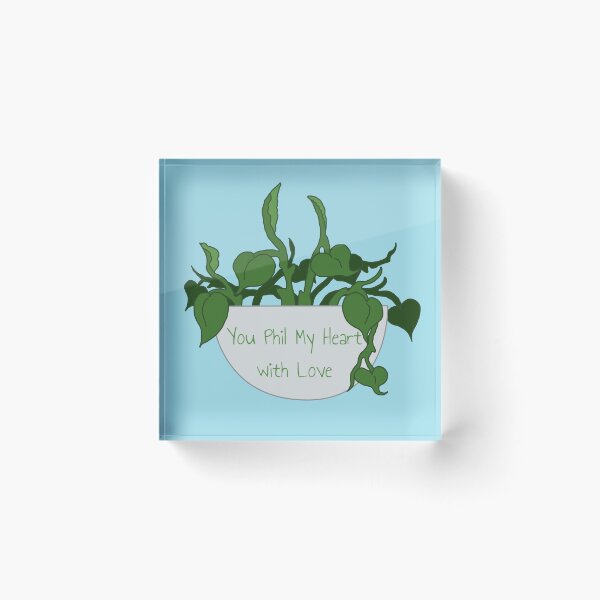 Item preview, Philodendron Plant Valentine You Phil My Heart designed and sold by Punderstandable.