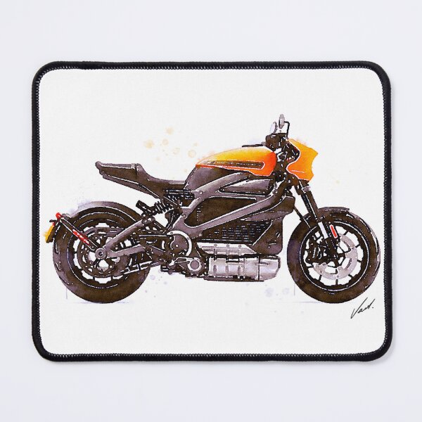 Item preview, Watercolor Electric Motorcycle - original watercolor by Vart. designed and sold by vartstudio.