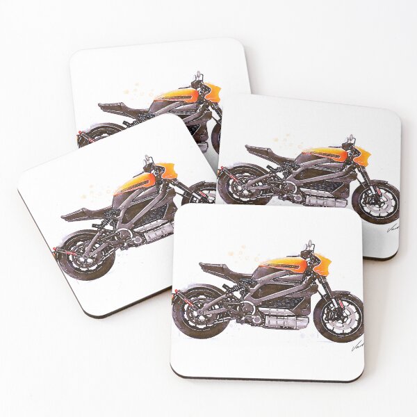 Item preview, Watercolor Electric Motorcycle - original watercolor by Vart. designed and sold by vartstudio.