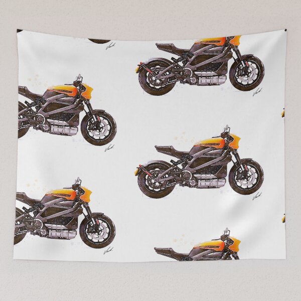Item preview, Watercolor Electric Motorcycle - original watercolor by Vart. designed and sold by vartstudio.