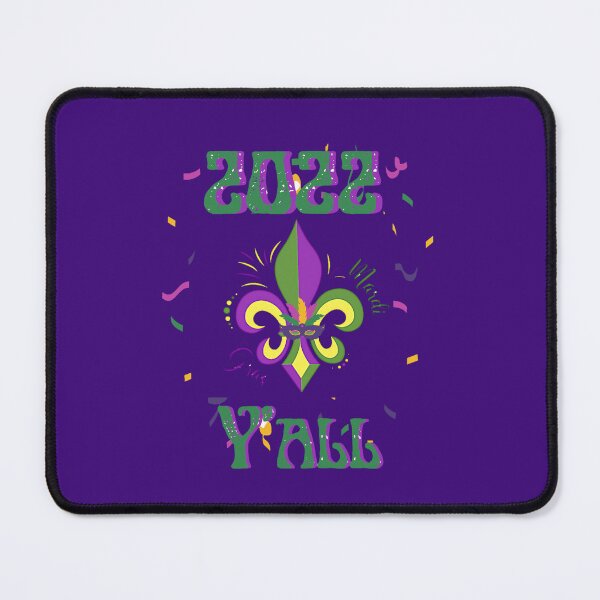 Item preview, 2022 Fleur de lis Mardi Gras Y'all designed and sold by FamilyCurios.