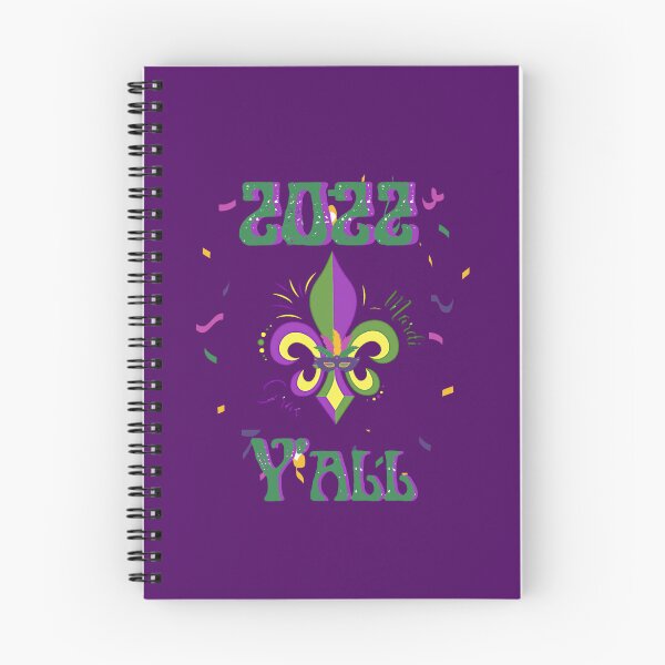 Item preview, 2022 Fleur de lis Mardi Gras Y'all designed and sold by FamilyCurios.