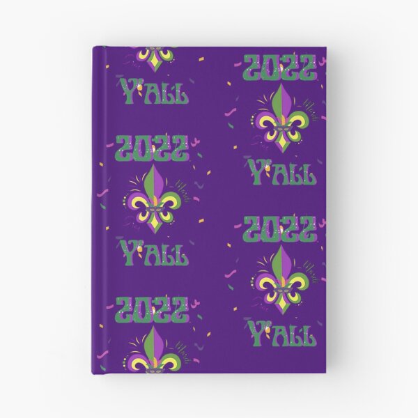 Item preview, 2022 Fleur de lis Mardi Gras Y'all designed and sold by FamilyCurios.