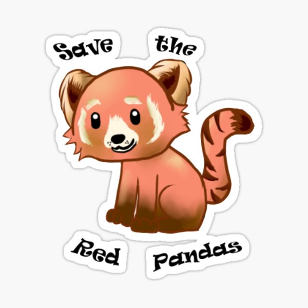 Red Panda Sticker For Sale By Mintgreenbubble Redbubble
