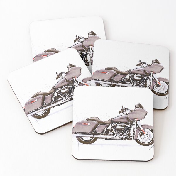 Item preview, Watercolor American Cruser Motorcycle - original watercolor by Vart. designed and sold by vartstudio.