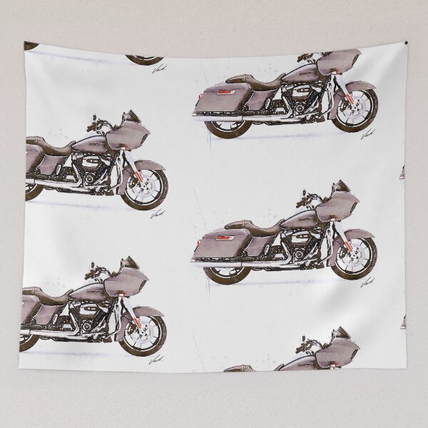 Item preview, Watercolor American Cruser Motorcycle - original watercolor by Vart. designed and sold by vartstudio.