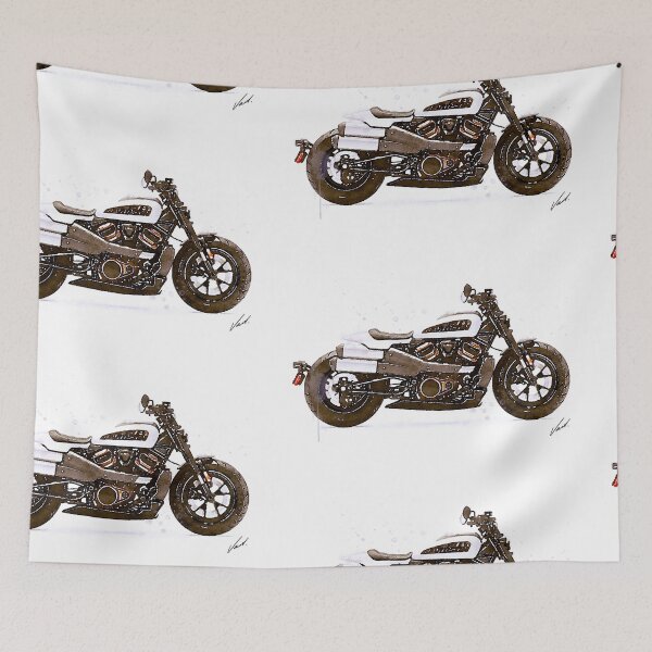 Item preview, Watercolor Sportster Motorcycle - original watercolor by Vart. designed and sold by vartstudio.