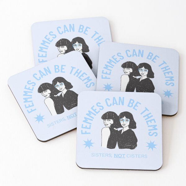 Item preview, Femmes Can Be Thems (Blue) designed and sold by StabbyCat.