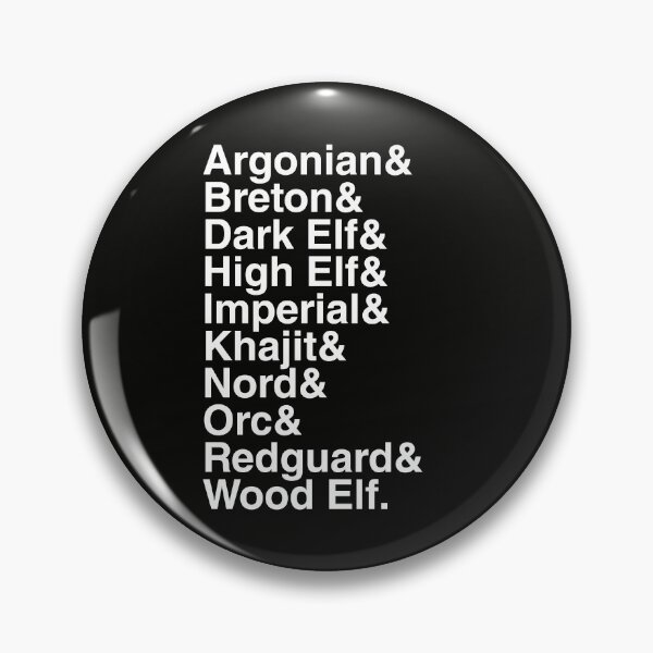 Item preview, Skyrim Races designed and sold by lobstershorts.