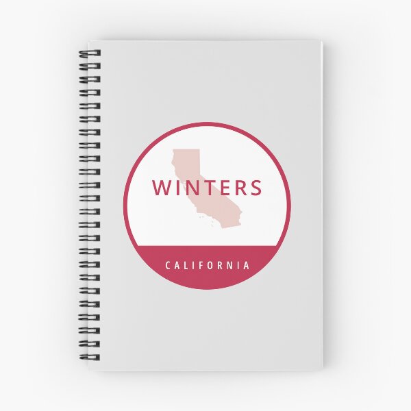 Item preview, Winters California Red Circle State Outline designed and sold by allcitymetro.