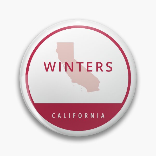 Item preview, Winters California Red Circle State Outline designed and sold by allcitymetro.