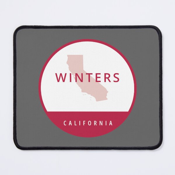 Item preview, Winters California Red Circle State Outline designed and sold by allcitymetro.