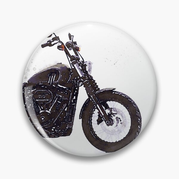 Item preview, Watercolor Chopper Motorcycle - original watercolor by Vart. designed and sold by vartstudio.