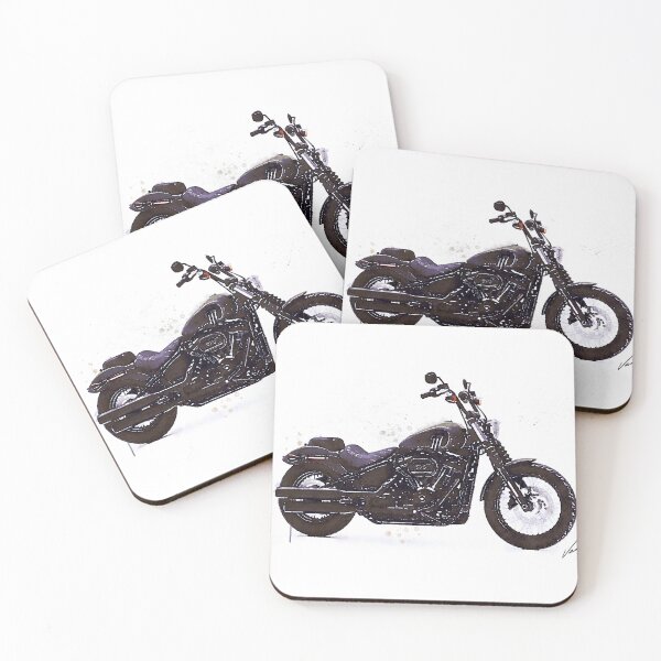Item preview, Watercolor Chopper Motorcycle - original watercolor by Vart. designed and sold by vartstudio.