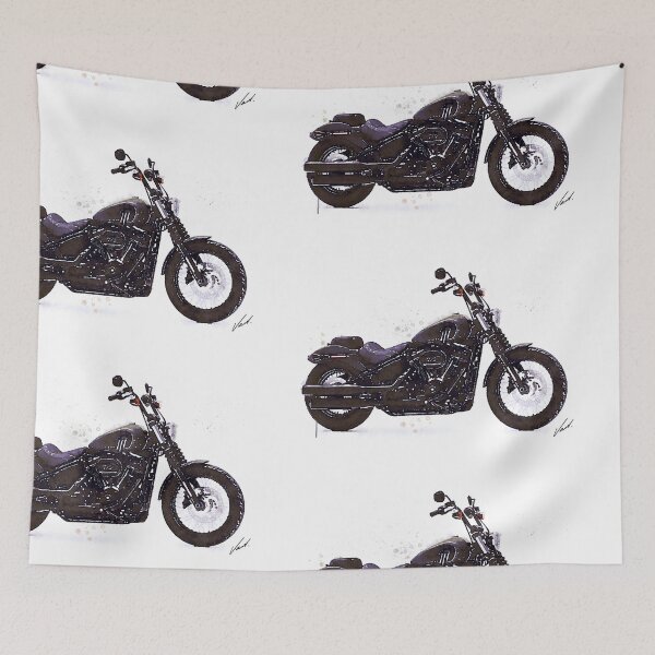 Item preview, Watercolor Chopper Motorcycle - original watercolor by Vart. designed and sold by vartstudio.