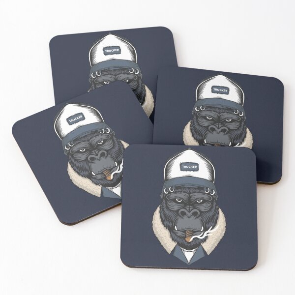 Item preview, Cool Gorilla Head Trucker designed and sold by Prince - Bestseller ★★★★★.