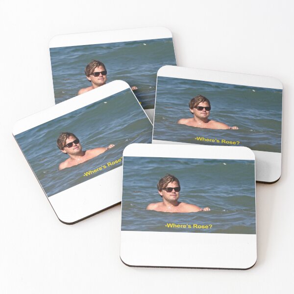 Item preview, Leonardo Dicaprio Where's rose Sticker designed and sold by PocketPoach.
