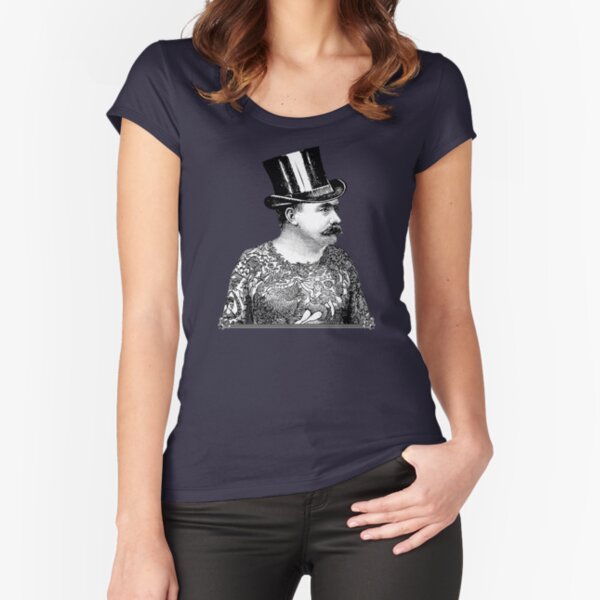 Tattooed Victorian Man | Victorian Tattoos | Vintage Tattoos | Tattoo Art | Fitted Scoop T-Shirt