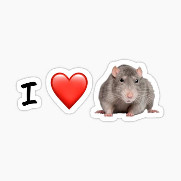 Item preview, I love rats designed and sold by Frikin.