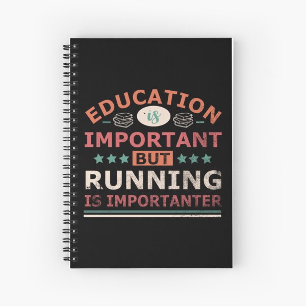 Item preview, Education is important but RUNNING is importanter Gift designed and sold by OverbeeDesigns.