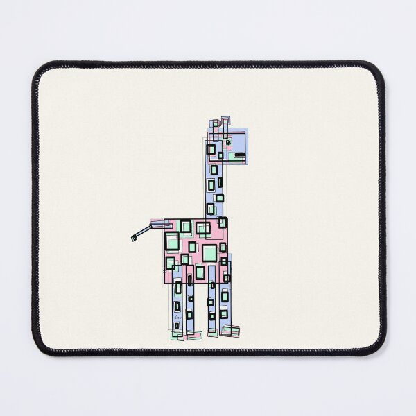 Item preview, Pastel Angled Giraffe 2 (beige background) designed and sold by MentaLee.