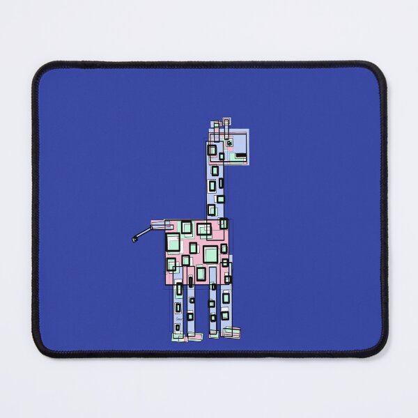 Item preview, Pastel Angled Giraffe 2 (Blue Background) designed and sold by MentaLee.