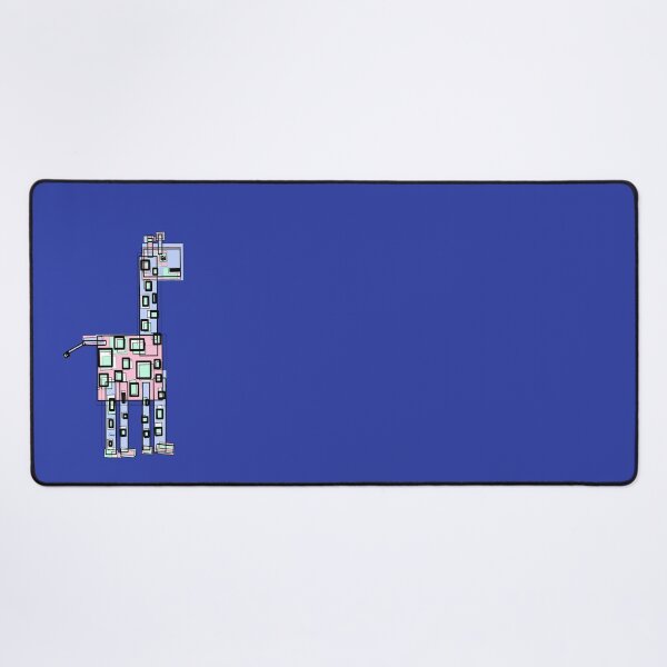 Item preview, Pastel Angled Giraffe 2 (Blue Background) designed and sold by MentaLee.