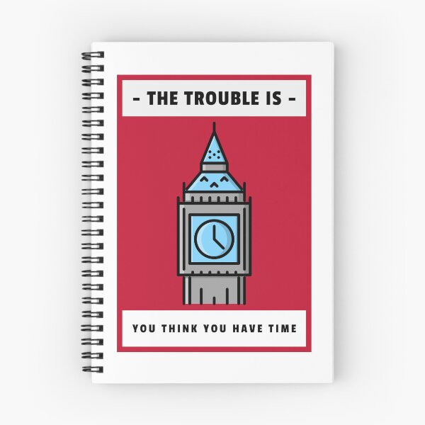Item preview, THE TROUBLE IS YOU THINK YOU HAVE TIME MOTIVATIONAL WALLART designed and sold by SuccessfulVibes.