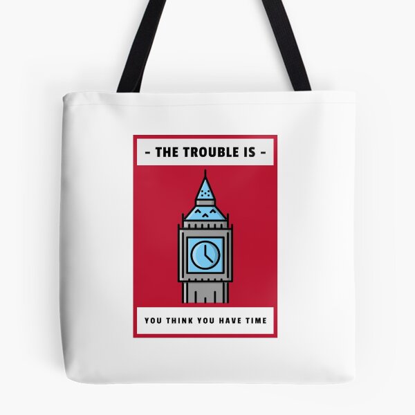 Item preview, THE TROUBLE IS YOU THINK YOU HAVE TIME MOTIVATIONAL WALLART designed and sold by SuccessfulVibes.