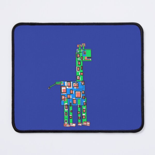 Item preview, Angled Giraffe 2 (blue background) designed and sold by MentaLee.