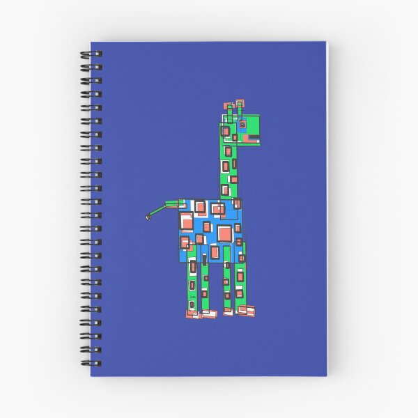 Artikelvorschau, Abgewinkelte Giraffe 2 (blauer Hintergrund) entworfen und verkauft von MentaLee.