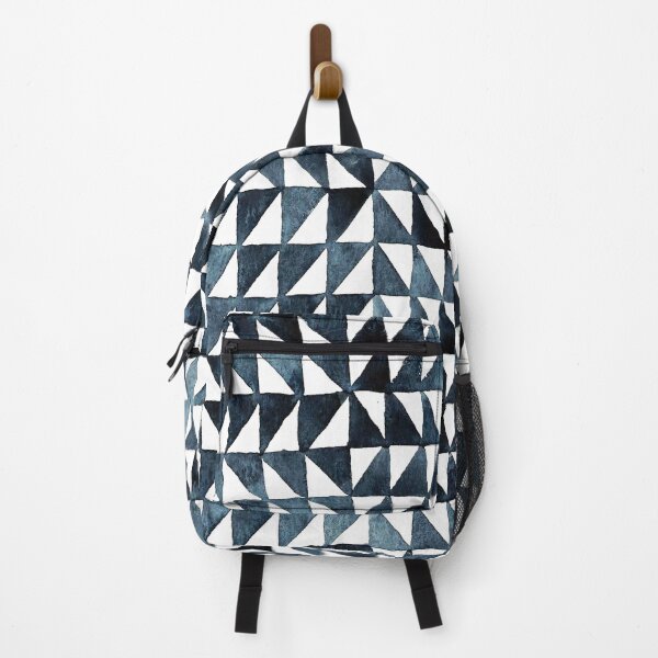 Item preview, Triangle Grid in slate blue designed and sold by studioanalog.