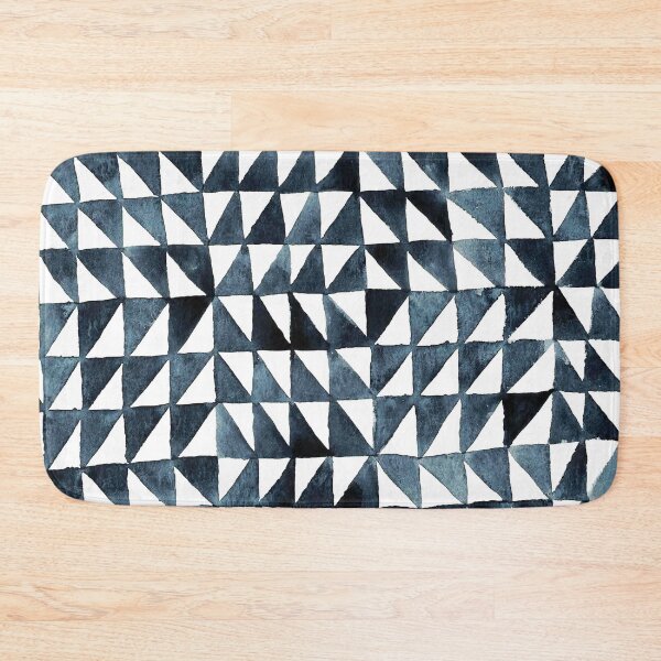 Item preview, Triangle Grid in slate blue designed and sold by studioanalog.