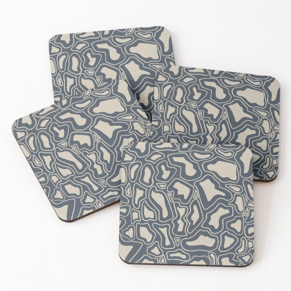 Item preview, Coral Inspired Line Pattern - Navy designed and sold by PaintInTheNight.