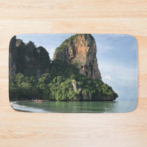 Item preview, Boats at Railay beach krabi Thailand designed and sold by Travel Planet.