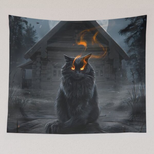 Item preview, Mystique Black Cat designed and sold by MorningFive.