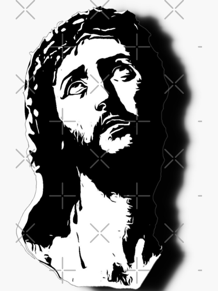 Face Of Jesus Sticker