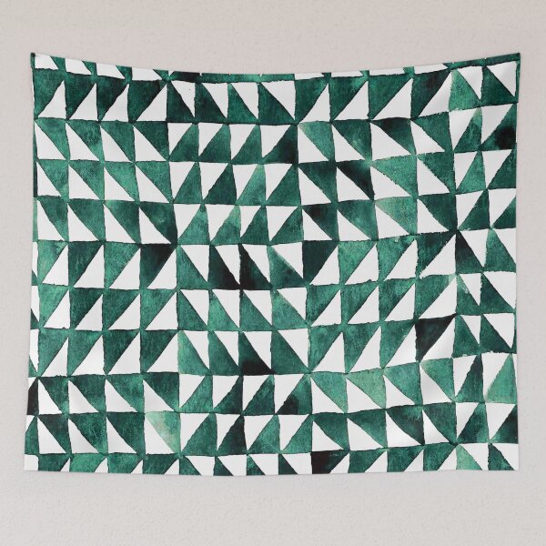 Item preview, Triangle Grid in green designed and sold by studioanalog.