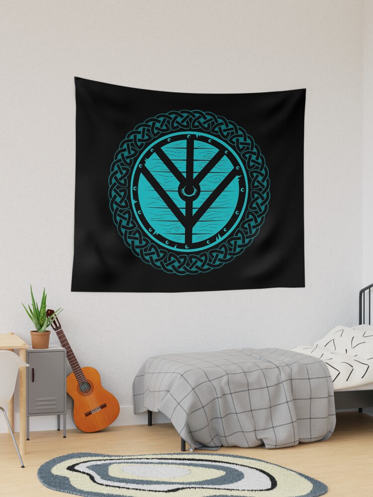 Norse Viking Shieldmaiden Wall Tapestry