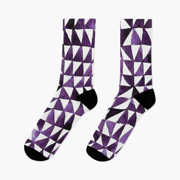 Item preview, Triangle Grid in purple designed and sold by studioanalog.