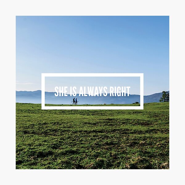 "She is Always Right" - pg. 10 Photographic Print