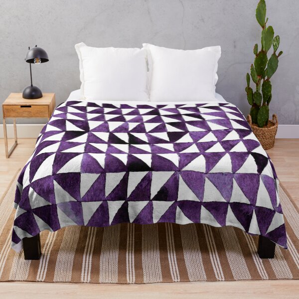 Item preview, Triangle Grid in purple designed and sold by studioanalog.