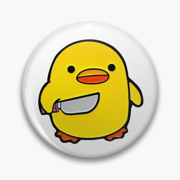 Item preview, Duck with a Knife, Angry Cute Duck, Duck cute drawing, cute chicken with a knife, duck with knife meme, cute duckie designed and sold by Duundeed.