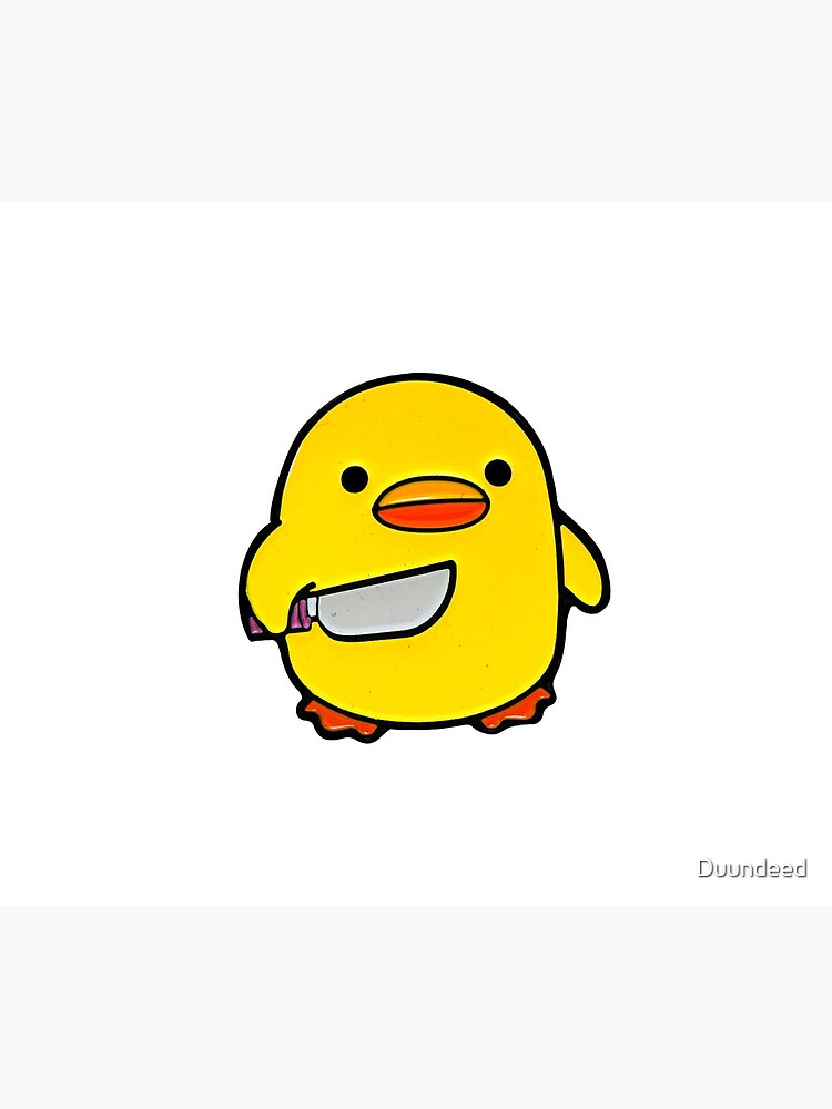 "Duck with a Knife, Angry Cute Duck, Duck cute drawing, cute chicken