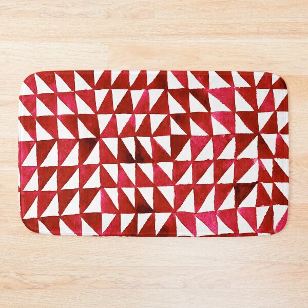 Item preview, Triangle Grid in red designed and sold by studioanalog.