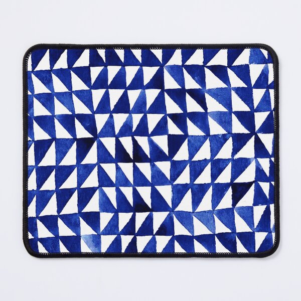 Item preview, Triangle Grid in ultramarine designed and sold by studioanalog.