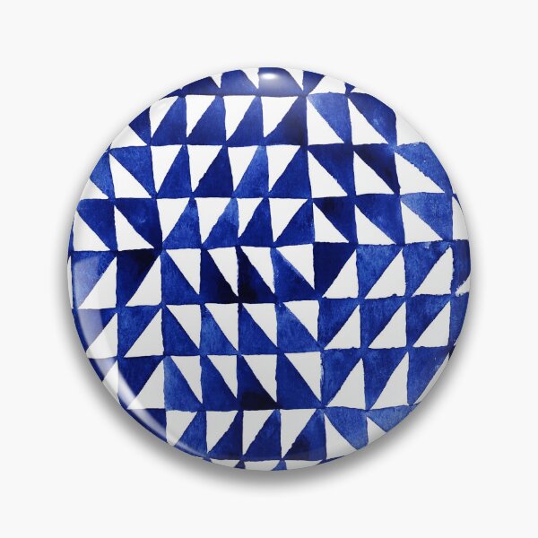 Item preview, Triangle Grid in ultramarine designed and sold by studioanalog.