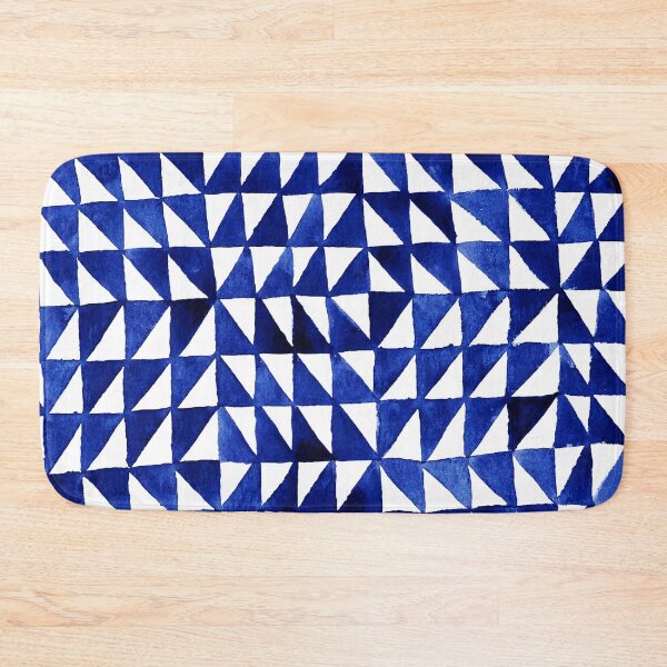 Item preview, Triangle Grid in ultramarine designed and sold by studioanalog.